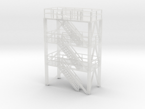 N Scale Refinery Stairs H54 in Clear Ultra Fine Detail Plastic