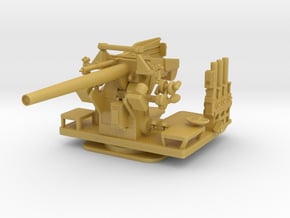 1/96 5 inch 25 (12.7 cm) Deck AA Gun  in Tan Fine Detail Plastic