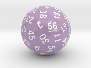 d56 Sphere Dice "Isoroku" in Smooth Full Color Nylon 12 (MJF)