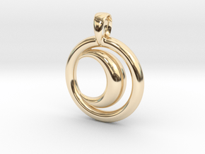 East Moon in 14k Gold Plated Brass