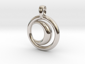 East Moon in Rhodium Plated Brass
