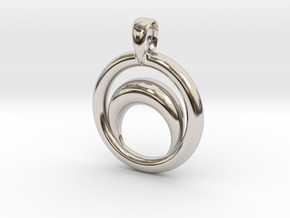 South Moon in Rhodium Plated Brass