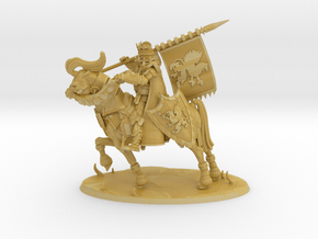 Mounted King in Tan Fine Detail Plastic