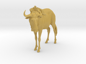 Blue Wildebeest 1:12 Standing Male in Tan Fine Detail Plastic