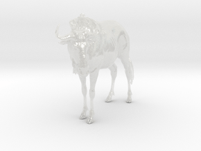 Blue Wildebeest 1:12 Standing Male in Clear Ultra Fine Detail Plastic