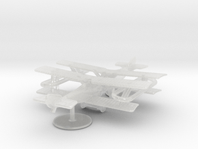 Hanriot HD.1 (offset Vickers, various scales) in Clear Ultra Fine Detail Plastic: 6mm
