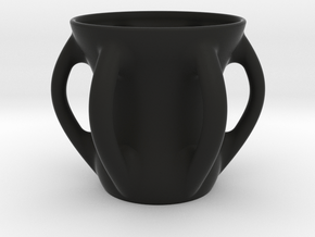 Octocup (One Liter) in Black Smooth Versatile Plastic