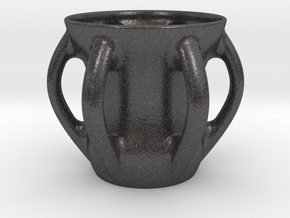 Octocup (One Liter) in Dark Gray PA12 Glass Beads