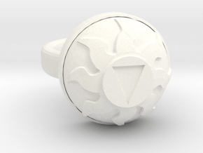 Magic Sun Ring - size 10 in White Processed Versatile Plastic
