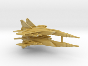 1:500 Scale MiG-25PD (Loaded, Gear Up) in Tan Fine Detail Plastic