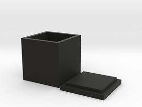 3.3.3 inches box in Black Smooth Versatile Plastic: Medium