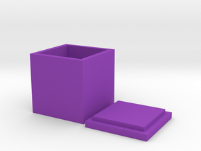 3.3.3 inches box in Purple Smooth Versatile Plastic: Medium