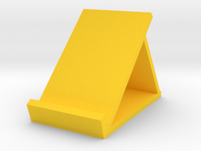 Phone stand 45 degree in Yellow Smooth Versatile Plastic: Medium
