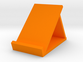 Phone stand 45 degree in Orange Smooth Versatile Plastic: Medium
