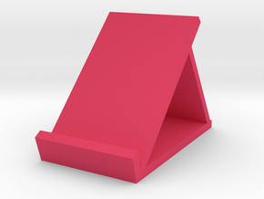 Phone stand 45 degree in Pink Smooth Versatile Plastic: Medium