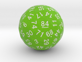 d84 Sphere Dice "Evergreen" in Natural Full Color Sandstone