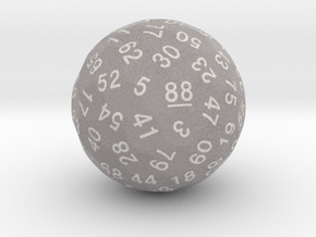 d88 Sphere Dice "Air-Constellation" in Natural Full Color Nylon 12 (MJF)
