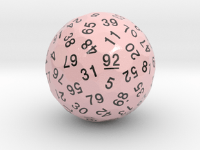 d92 Sphere Dice "Johnson's Suite" in Smooth Full Color Nylon 12 (MJF)
