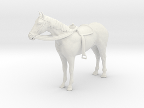 Lone Ranger - Tonto Horse - Scout in White Natural Versatile Plastic