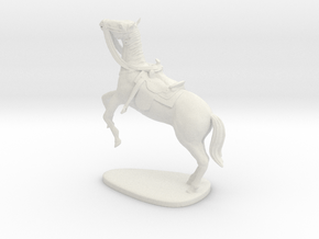 Lone Ranger - Horse Silver in White Natural Versatile Plastic