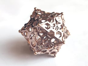 D20 Balanced - Bees in Natural Bronze