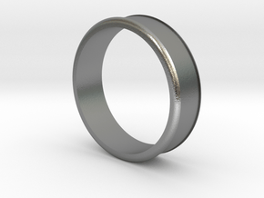Men's Band in Natural Silver: 7.25 / 54.625