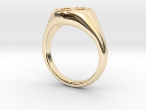 Rosalind Franklin Signet Ring in 14K Yellow Gold: 3 / 44