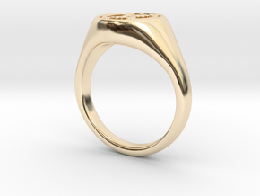 Rosalind Franklin Signet Ring in 14K Yellow Gold: 5.5 / 50.25