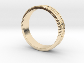 ANGEL BAND RING in 14K Yellow Gold: 4 / 46.5