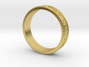 ANGEL BAND RING in Polished Brass: 4.5 / 47.75