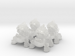 Dino Cannon 6mm set miniature models epic infantry in Clear Ultra Fine Detail Plastic