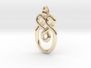 Tears knot in 14k Gold Plated Brass
