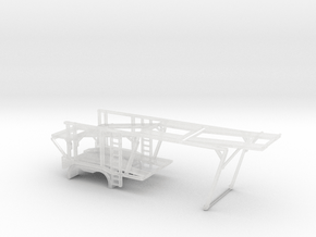 1/64 Car Hauler Front - less 12,7mm-1/5 inch in Clear Ultra Fine Detail Plastic