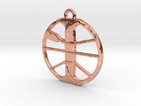 Equinox Coil pendant / Hanger 35 mm in Polished Copper