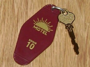 Room 10 key in Polished Brass