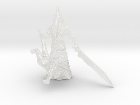 Pyramid Head w Nurse HO scale 20mm miniature model in Clear Ultra Fine Detail Plastic