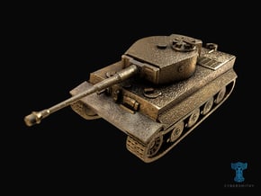 Tank - Tiger - size Small  in Polished Brass