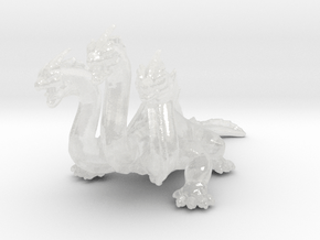 Hydra monster Infantry Epic 6mm fantasy miniature in Clear Ultra Fine Detail Plastic