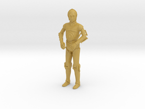 Star Wars - C3PO - Standing Attention - 1.72 in Tan Fine Detail Plastic