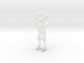 Star Wars - C3PO - Standing Attention - 1.72 in Clear Ultra Fine Detail Plastic