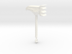 Hammer of Sol Pendant in White Processed Versatile Plastic