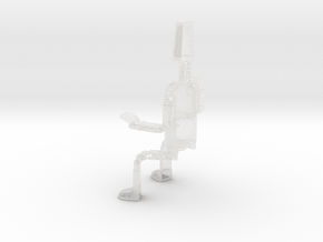 Fireball XL-5 - Robert - Sitting Front in Clear Ultra Fine Detail Plastic