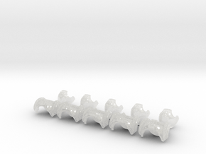 5x GK Exterminator Torso Fronts - Hood + Tubes in Clear Ultra Fine Detail Plastic: Medium