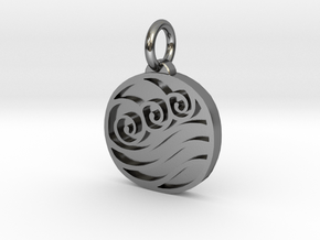 Avatar The Last Airbender Water Tribe Pendant in Polished Silver