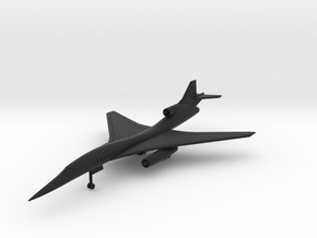 Aerion AS2 Quiet Supersonic Business Jet in Black Smooth PA12: 1:200