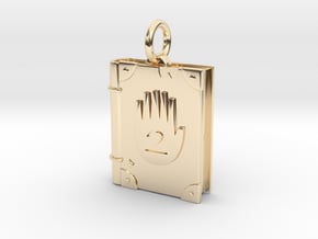 Gravity Falls Journal 2 in 14k Gold Plated Brass