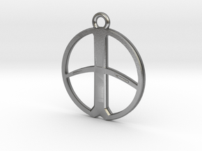 XP Deus Coil Pendant / Hanger 33 mm in Natural Silver
