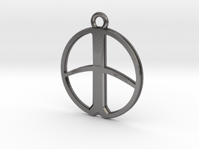 XP Deus Coil Pendant / Hanger 33 mm in Processed Stainless Steel 316L (BJT)