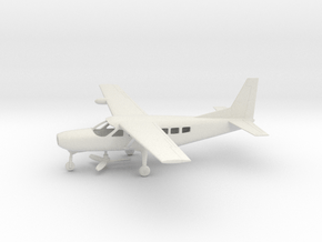 Cessna 208A Caravan in White Natural Versatile Plastic: 1:64 - S