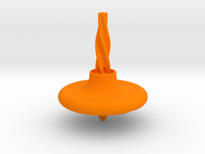 Kreisel spinner for turtleneck straw in Orange Processed Versatile Plastic